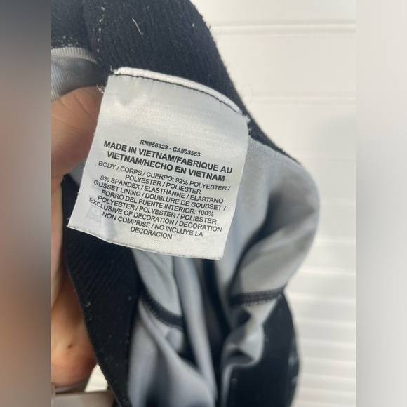 Nike Pro Black Patterned Stretchy Waistband Dri-Fit Leggings Size XL Kids GUC - Picture 12 of 13